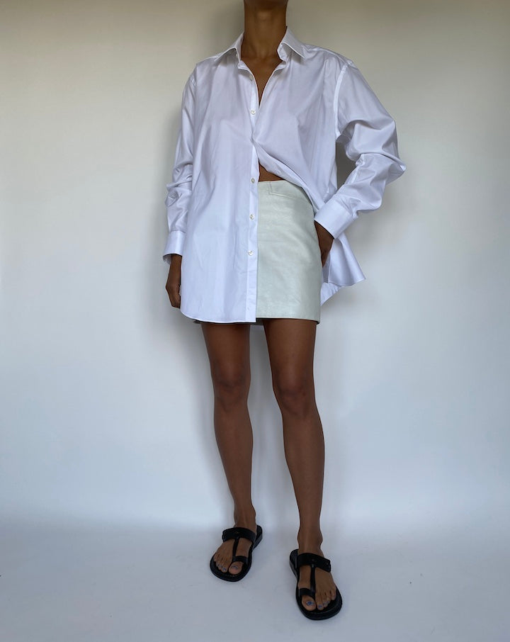 VINTAGE WHITE BUTTON DOWN LONG SLEEVE SHIRT 2910