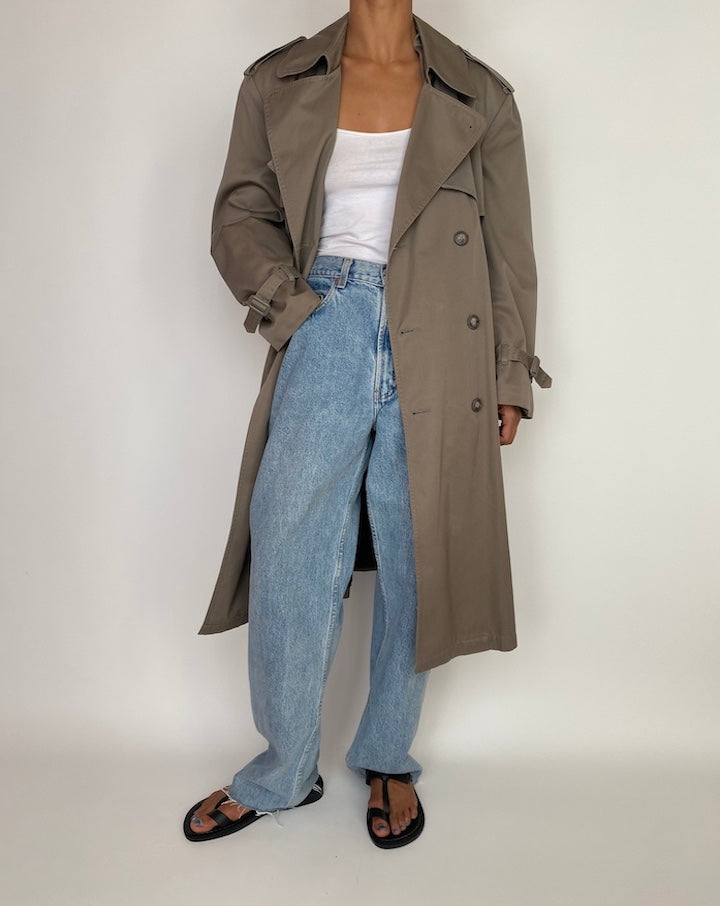 VINTAGE OVERSIZED LONG TRENCH COAT 2981