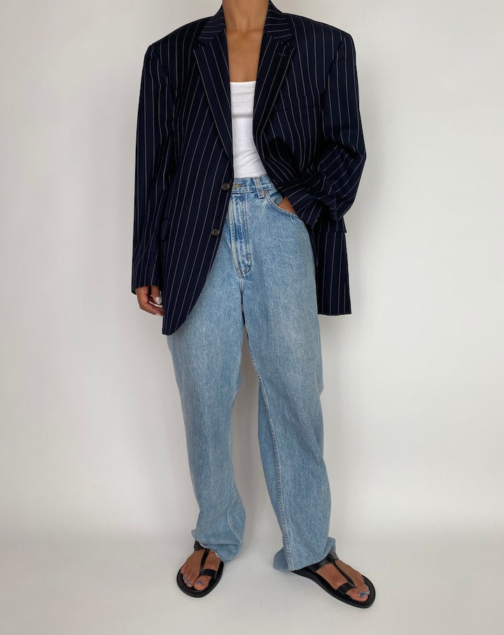 VINTAGE OVERSIZED STRIPED RALPH LAUREN BLAZER 2966