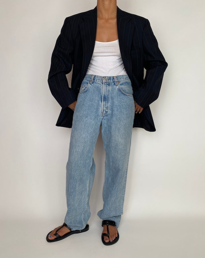 VINTAGE STRIPED WOOL BLAZER 2967