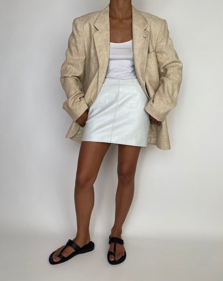 VINTAGE OVERSIZED LIGHT BEIGE BLAZER 3008
