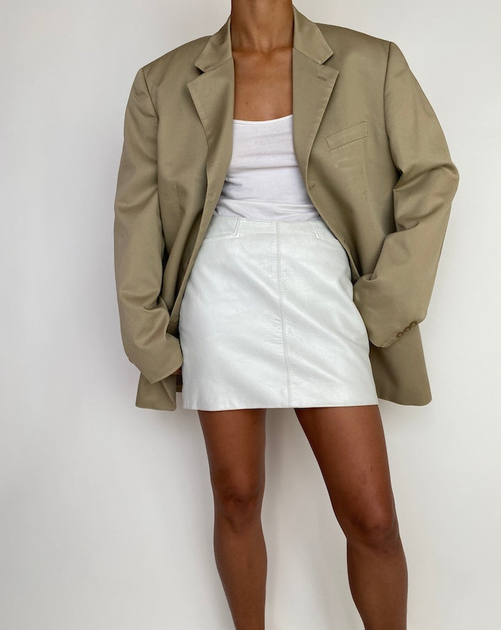 VINTAGE OVERSIZED BEIGE BLAZER 3009