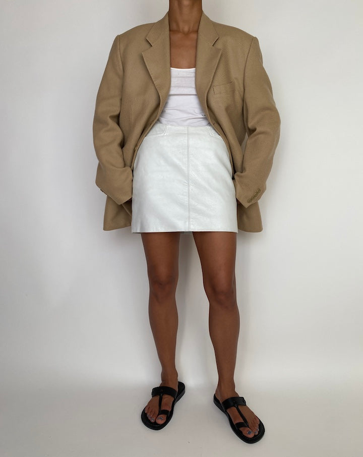 VINTAGE BEIGE WOOL BLAZER 3010