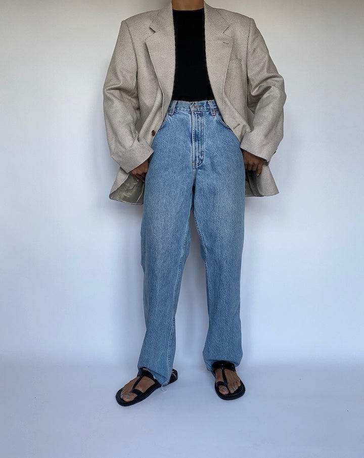 VINTAGE OVERSIZED HOUNDSTOOTH BLAZER 3023