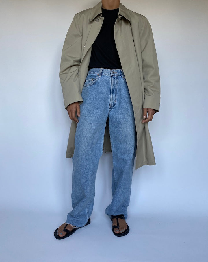 VINTAGE OVERSIZED BEIGE COAT 3033