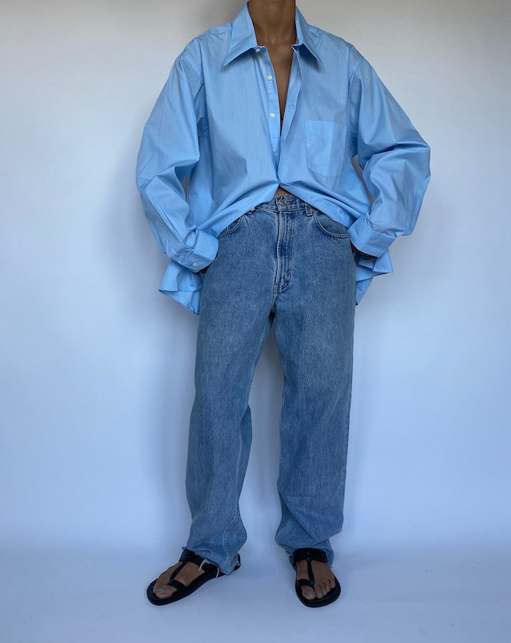 VINTAGE OVERSIZED BLUE SHIRT 3054