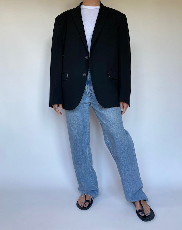 VINTAGE BLACK BLAZER 3099