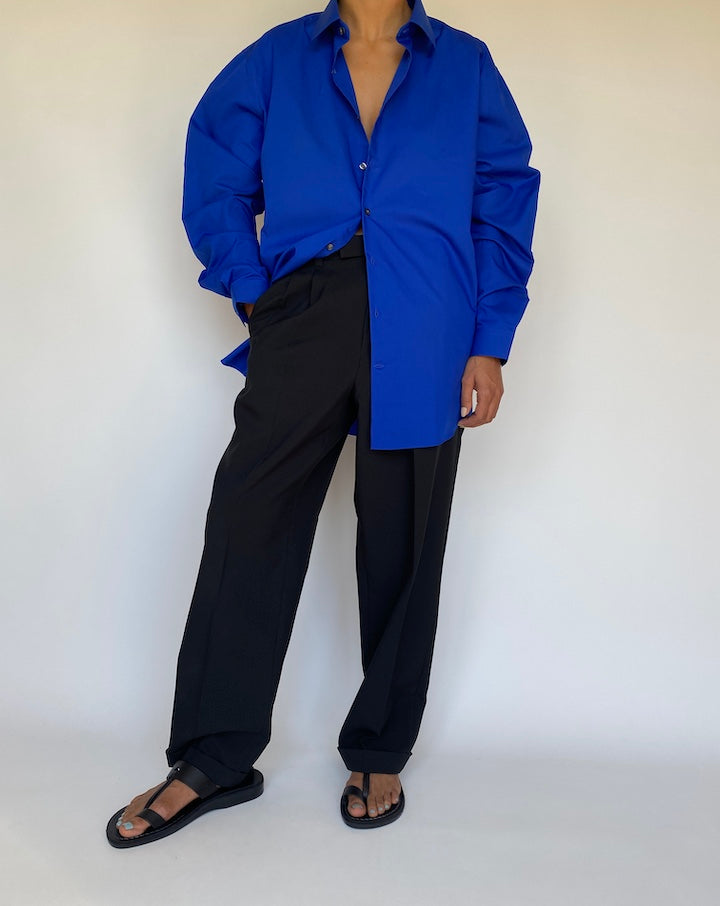 VINTAGE OVERSIZED BLUE SHIRT 3145