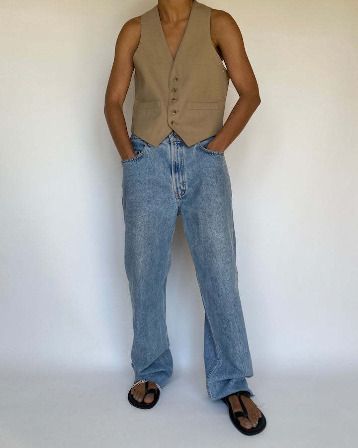 VINTAGE BEIGE VEST 3152