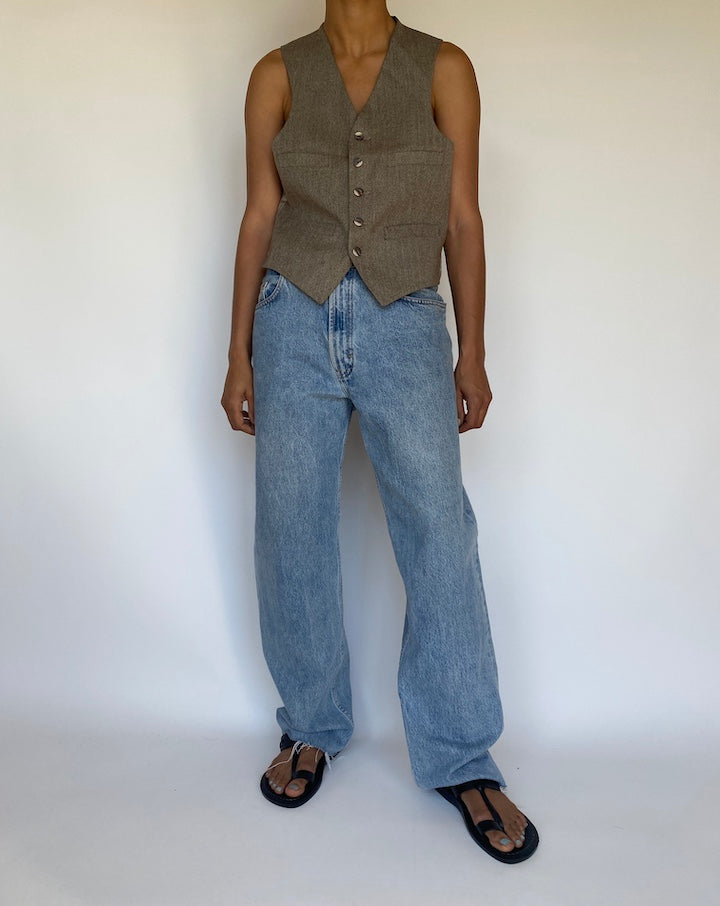 VINTAGE BEIGE VEST 3163