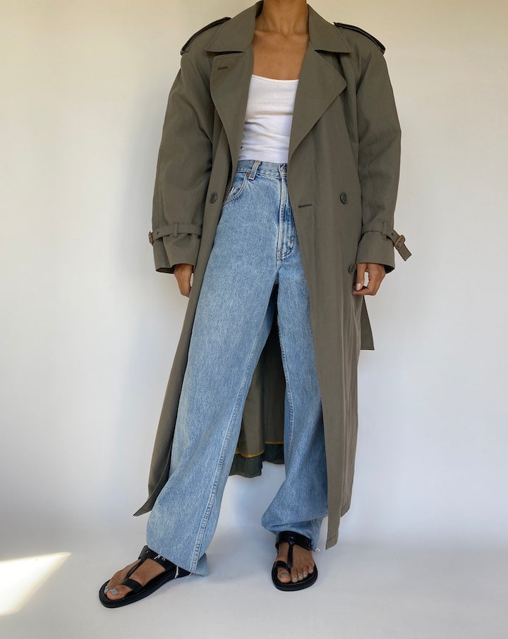VINTAGE OVERSIZED TRENCH COAT 3215