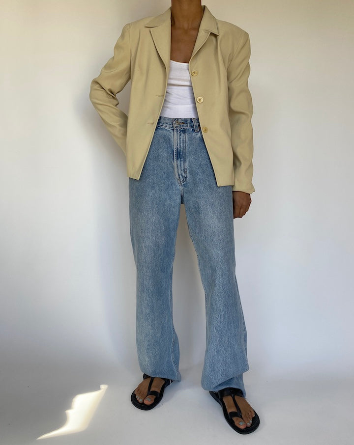 VINTAGE BEIGE BLAZER 3227