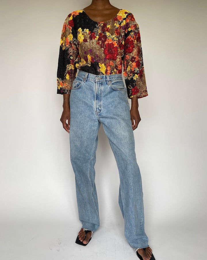 VINTAGE WRINKLE EFFECT TOP 3404