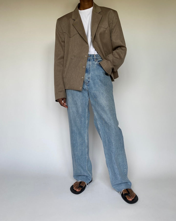 VINTAGE BEIGE BLAZER 3653