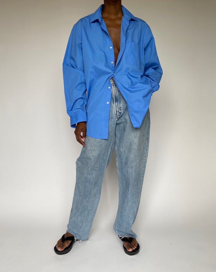 VINTAGE OVERSIZED BLUE SHIRT 3875