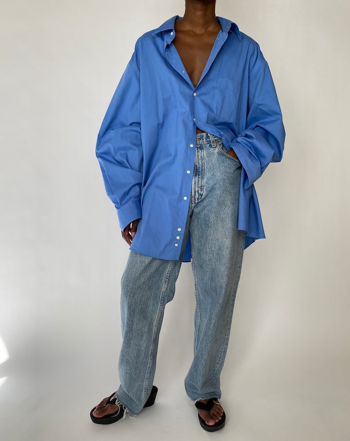 VINTAGE OVERSIZED BLUE SHIRT 3903