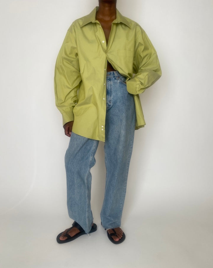 VINTAGE OVERSIZED GREEN SHIRT 3905