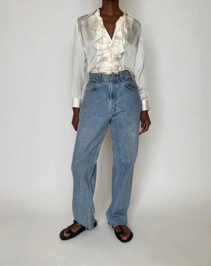 VINTAGE RUFFLED BLOUSE 3909