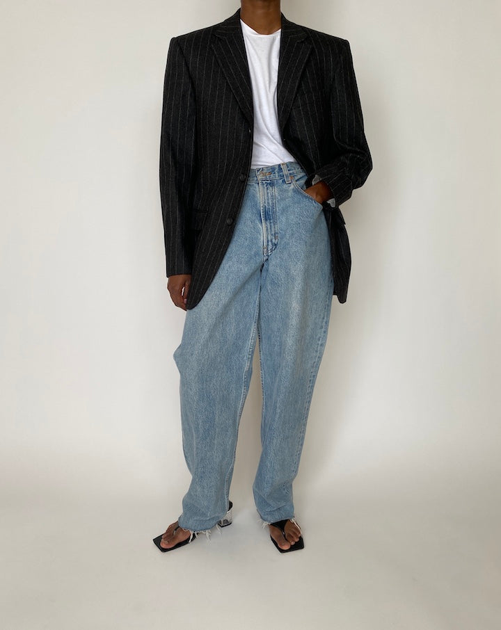 VINTAGE PINSTRIPED BLAZER 3919