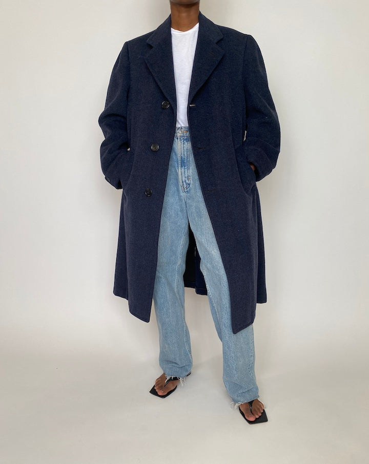 VINTAGE DARK GREY COAT 3935