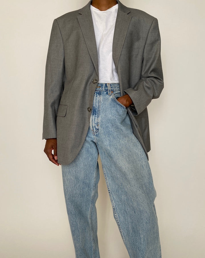 VINTAGE GREY BLAZER 3954