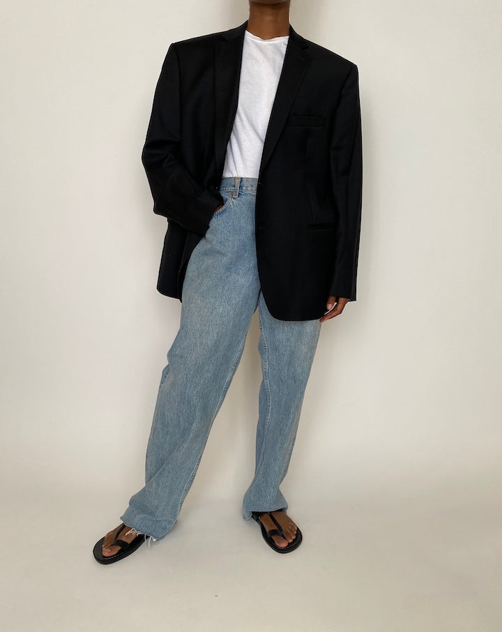 VINTAGE BLACK CALVIN KLEIN BLAZER 3958