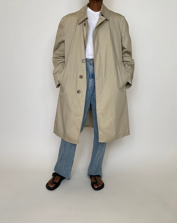 VINTAGE BEIGE TRENCH COAT 3961