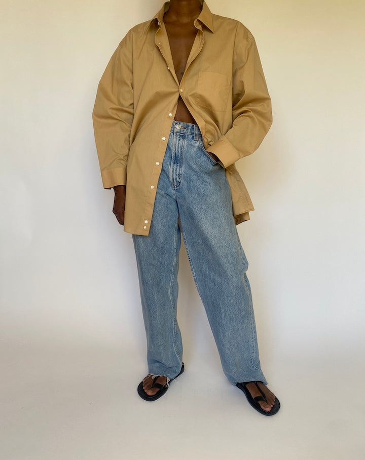 VINTAGE OVERSIZED TAN SHIRT 3976