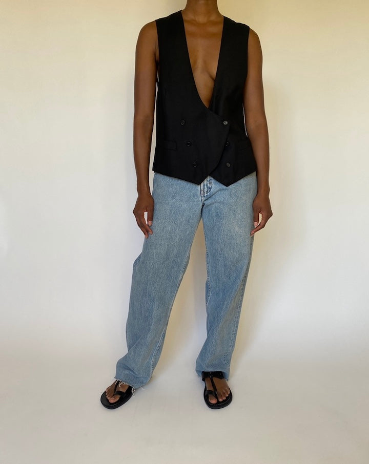 VINTAGE BLACK VEST 3977