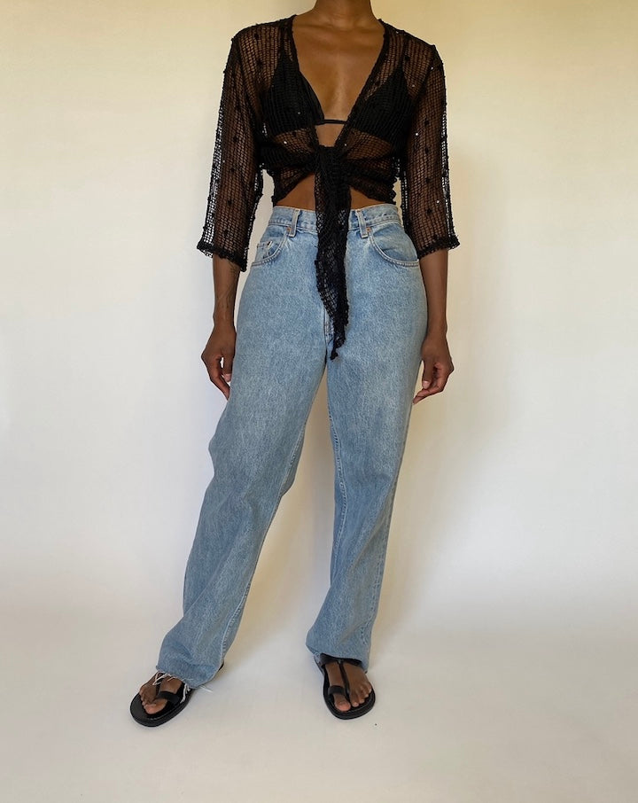 VINTAGE BLACK CARDIGAN 3990