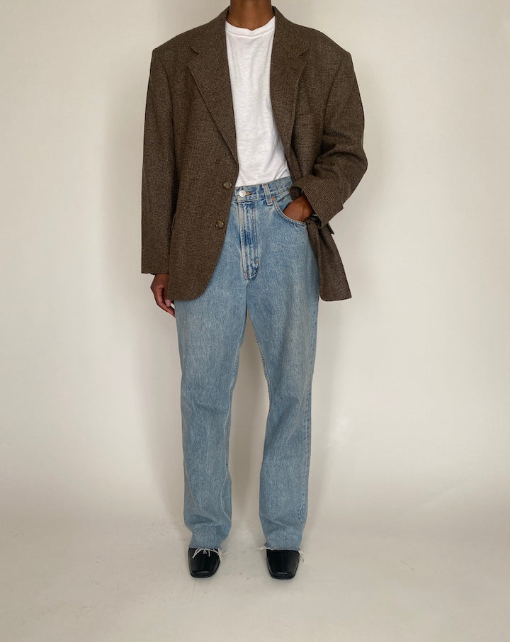 VINTAGE BROWN BLAZER 4056