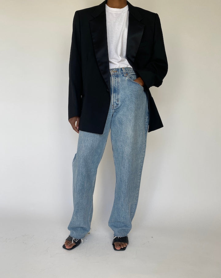 VINTAGE BLACK BLAZER 4123