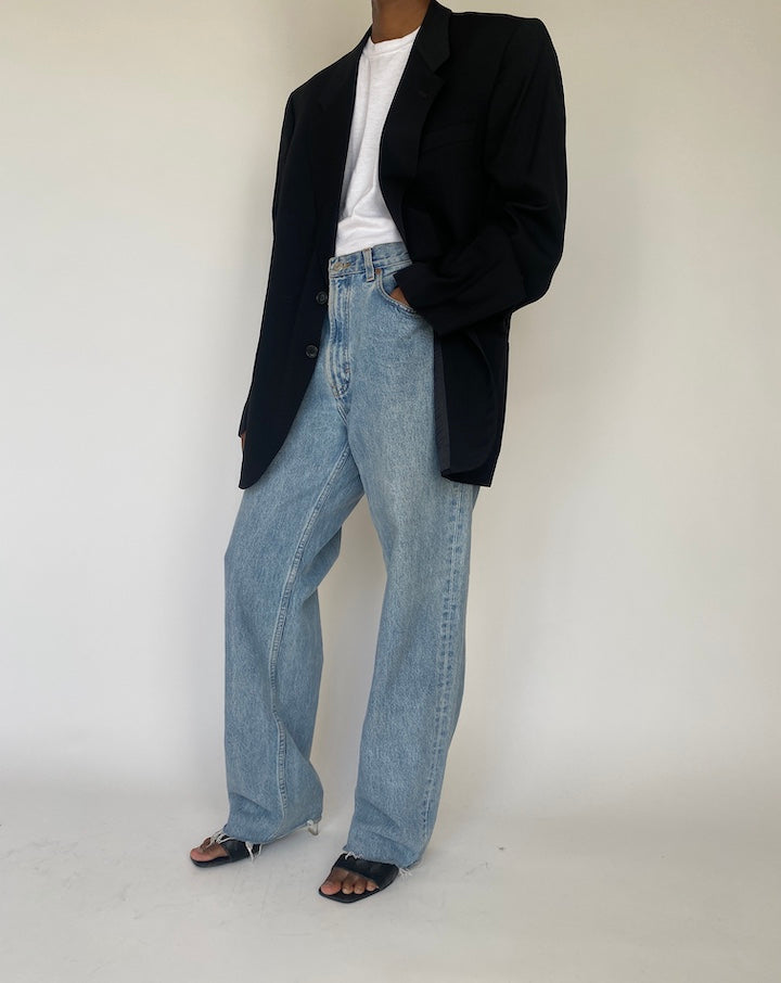 VINTAGE BLACK BLAZER 4124