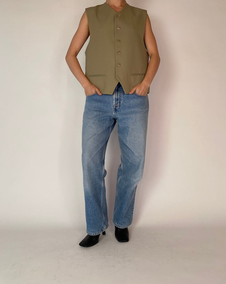 VINTAGE GREEN VEST 4229