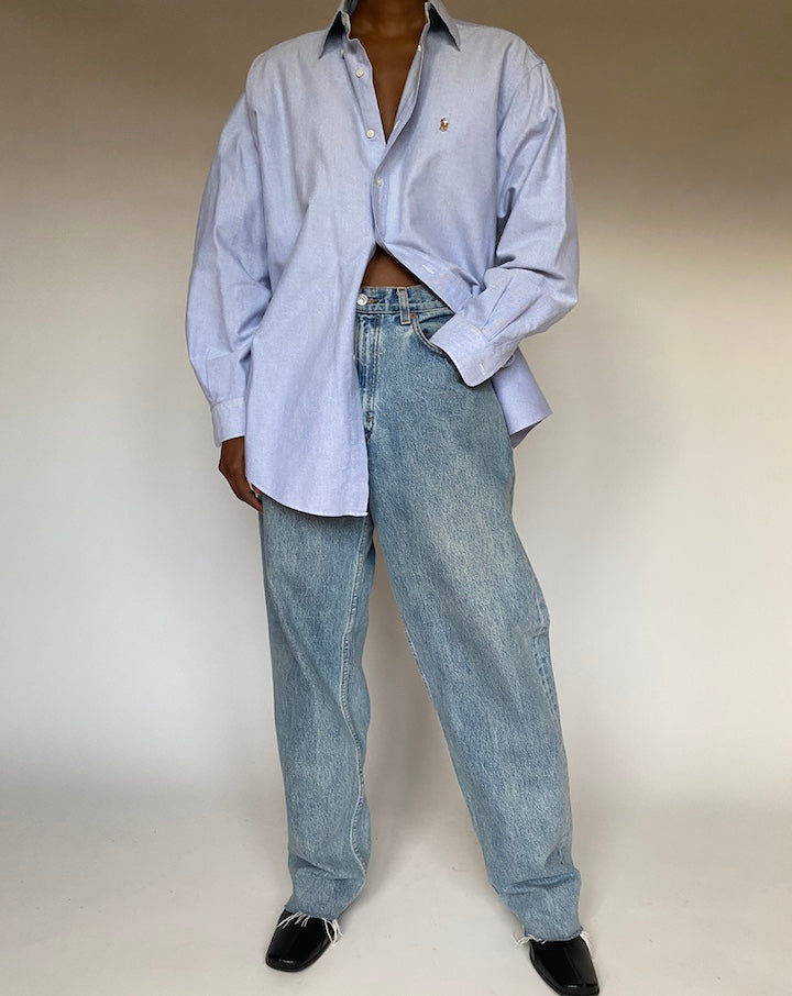 VINTAGE LIGHT BLUE RALPH LAUREN SHIRT 4432