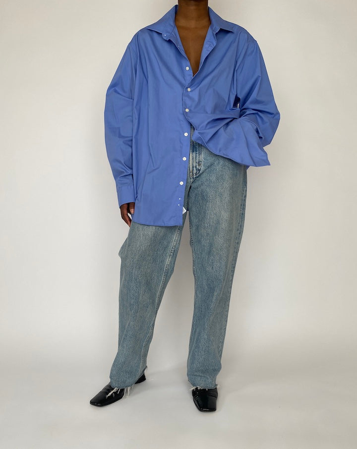 VINTAGE OVERSIZED BLUE SHIRT 4535