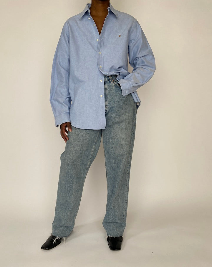 VINTAGE BLUE RALPH LAUREN SHIRT 4542
