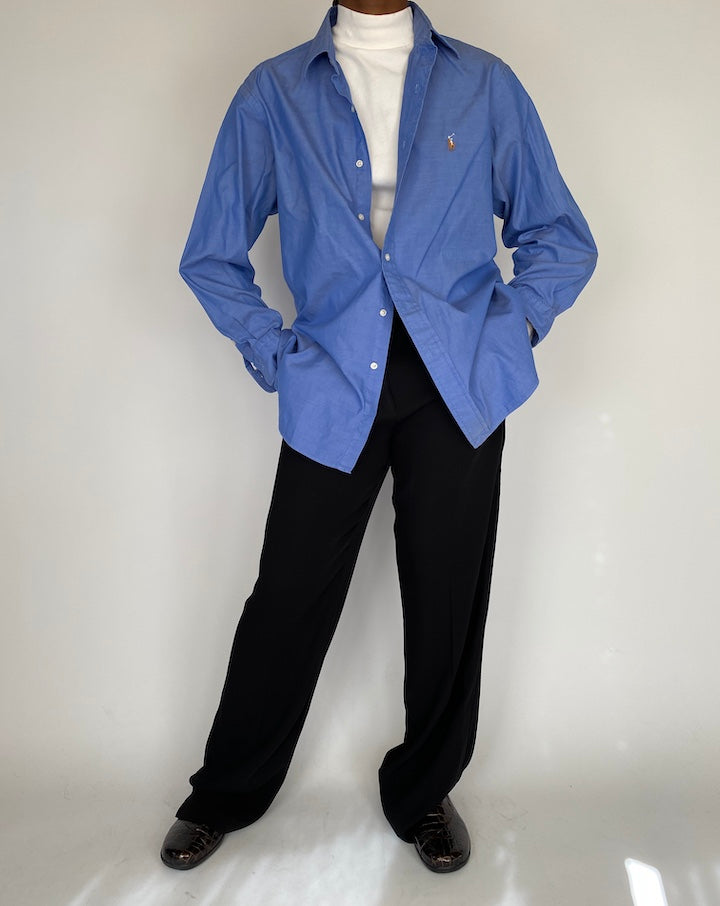 VINTAGE BLUE RALPH LAUREN SHIRT 2141