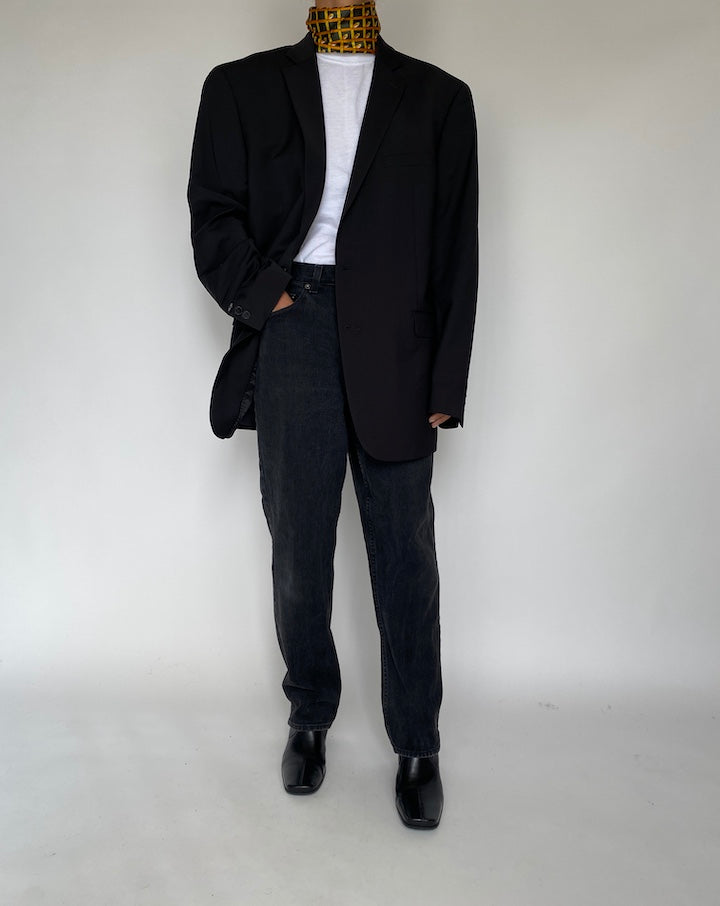 VINTAGE BLACK CALVIN KLEIN BLAZER 1803