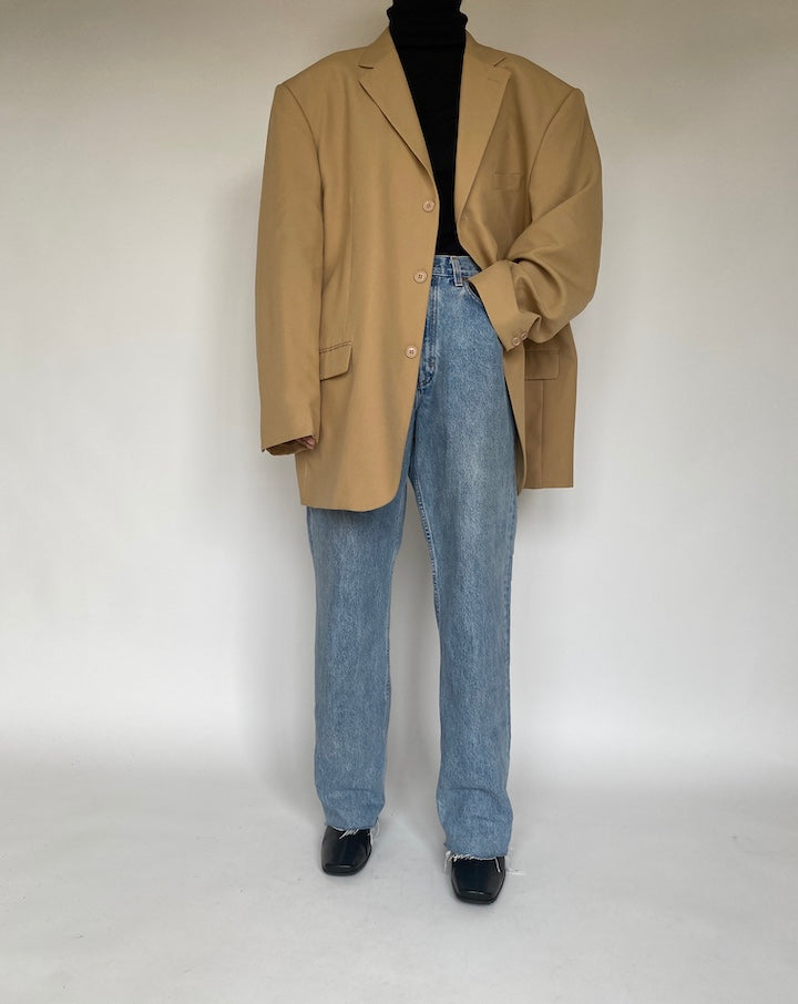 VINTAGE OVERSIZED BEIGE BLAZER 1759