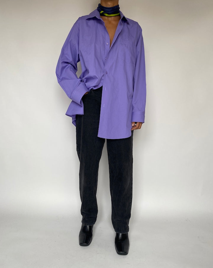 VINTAGE PURPLE BUTTON DOWN SHIRT 1796
