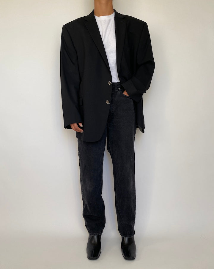 VINTAGE BLACK CALVIN KLEIN BLAZER 1828