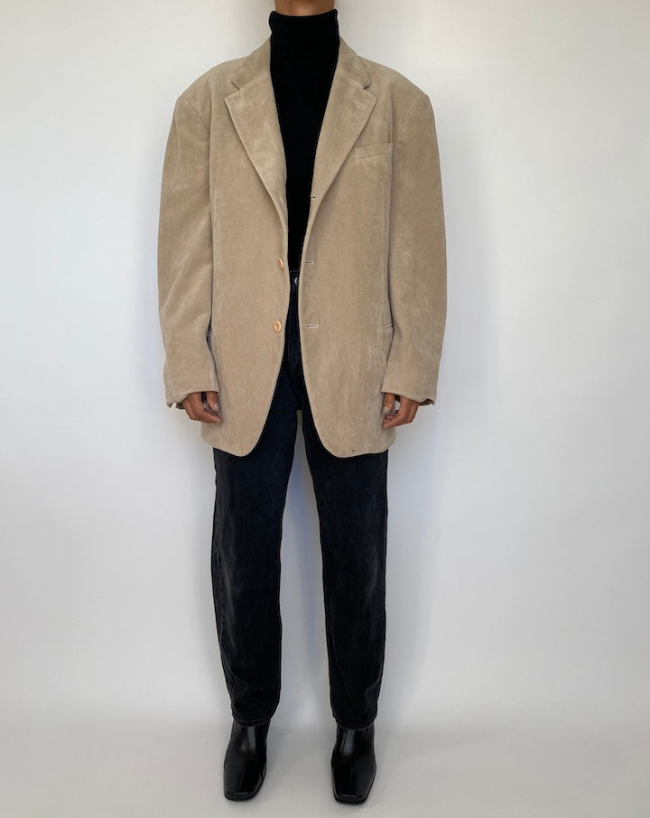 VINTAGE BEIGE SINGLE BREASTED ARMANI BLAZER 1840