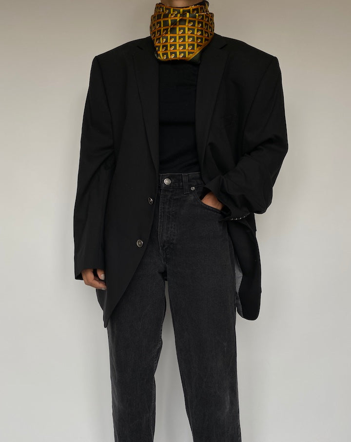 VINTAGE BLACK CALVIN KLEIN BLAZER 1954