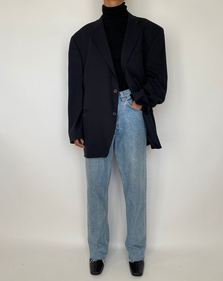 VINTAGE SINGLE BREASTED WOOL BLAZER 1859