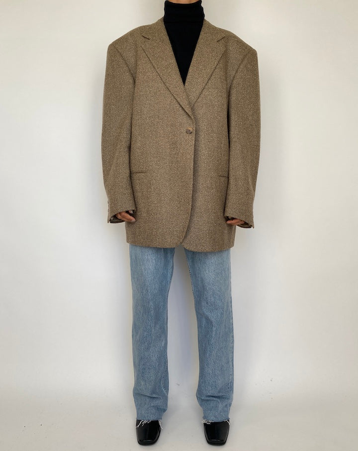 VINTAGE SINGLE BREASTED WOOL BLAZER 1866