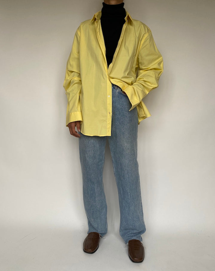 VINTAGE YELLOW BUTTON DOWN SHIRT 1914