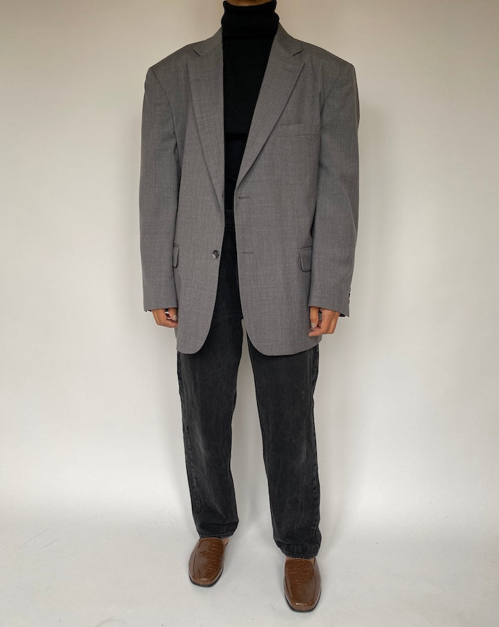 VINTAGE GREY OVERSIZED BLAZER 1928