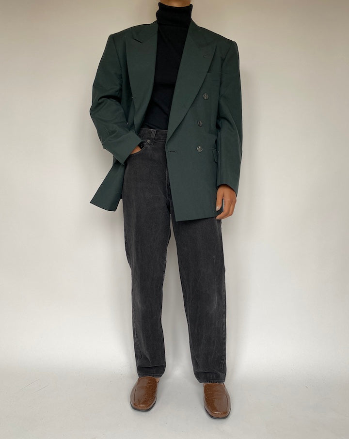 VINTAGE GREEN DOUBLE BREASTED BLAZER 1933