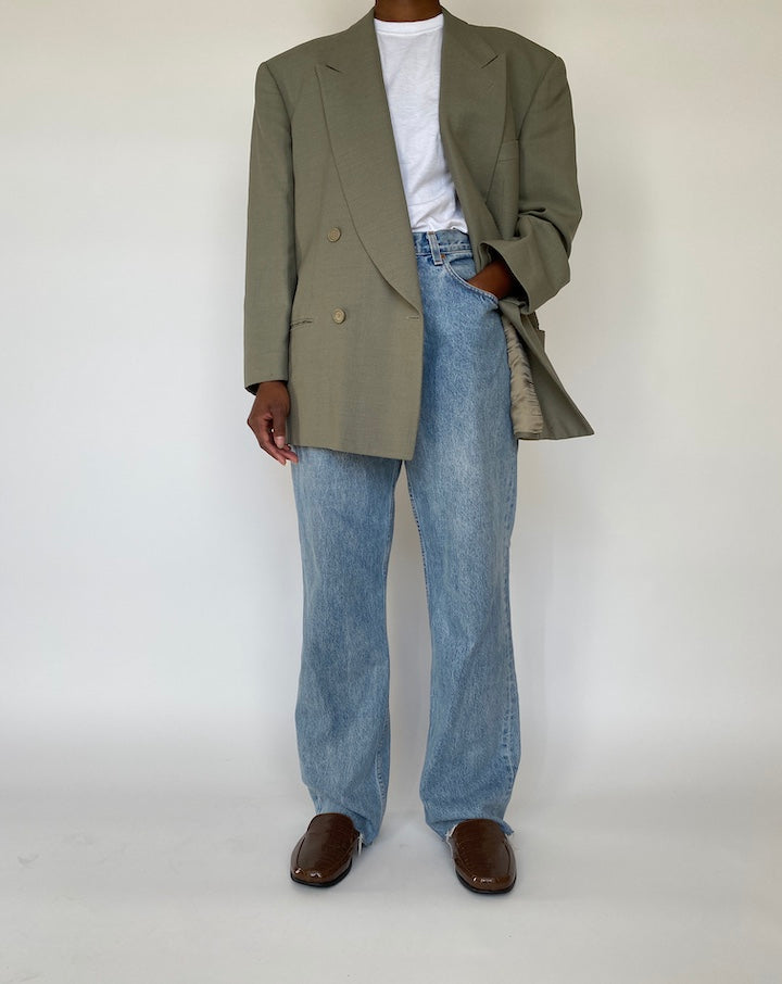 VINTAGE GREEN GIORGIO ARMANI BLAZER 1969